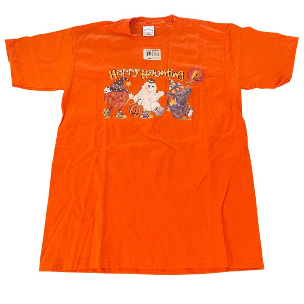NEW Gildan Heavyweight Happy Haunting Halloween SS T-shirt, Size M